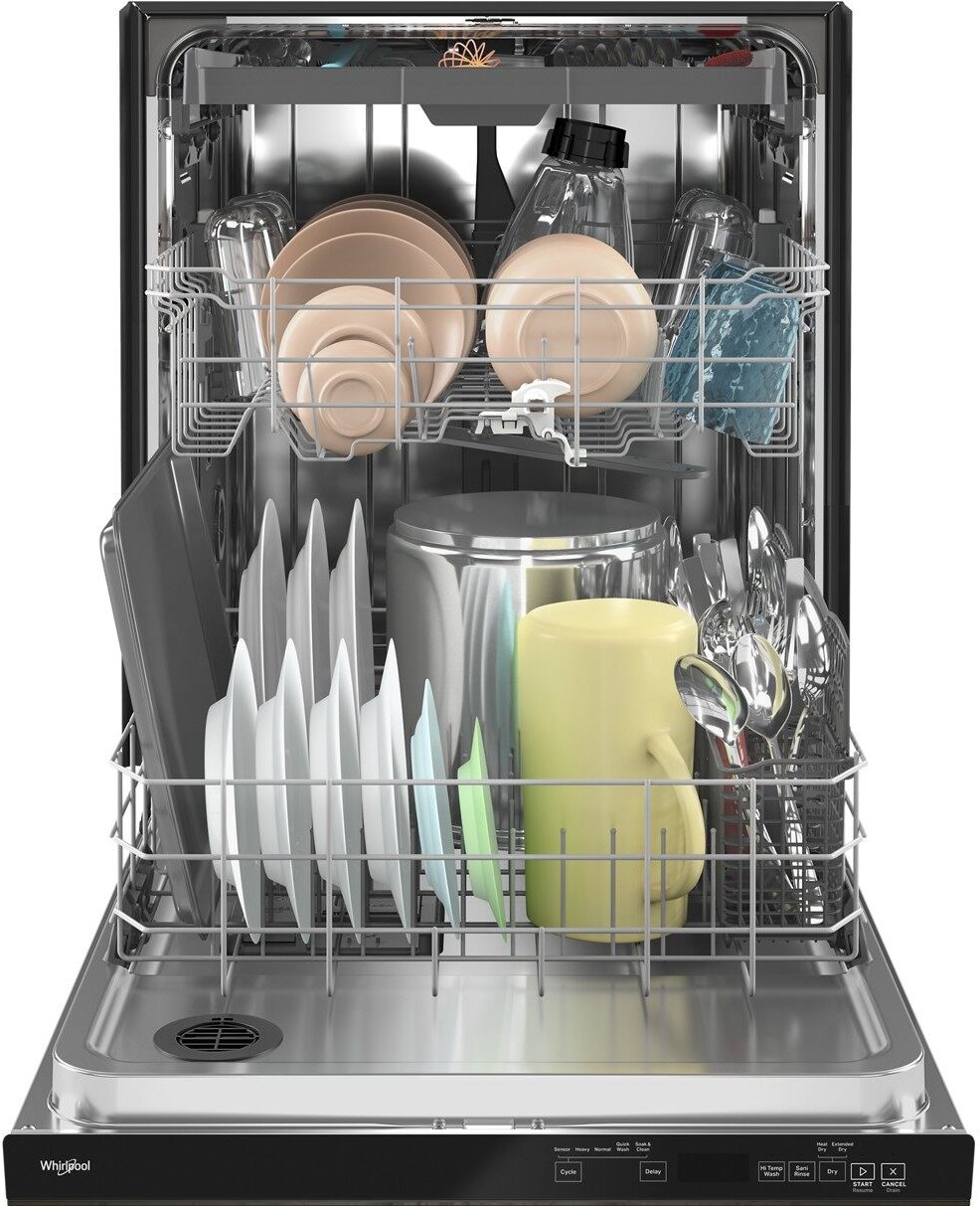 WDTA50SAKB Whirlpool Dishwasher with Hidden Controls - Black-3
