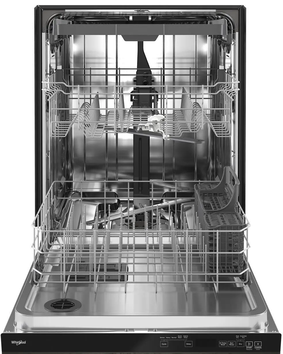 WDTA50SAKV Whirlpool Top Control Dishwasher - Black Stainless Steel-2