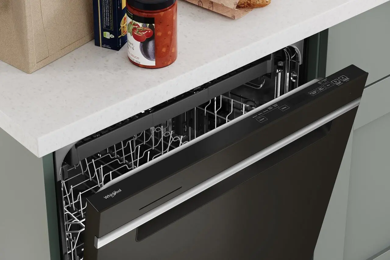 WDTA50SAKV Whirlpool Top Control Dishwasher - Black Stainless Steel-4