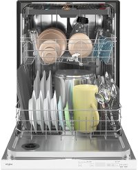 WDTA50SAKW Whirlpool Dishwasher with Hidden Controls - White-5