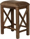4777-820 Antique Brown Backless Counter Height Stool (Set of 2) - Willow Bend