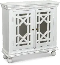 White 2 Door Accent Cabinet