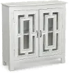 Blaise White 2 Door Decorative Accent Cabinet