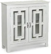 Blaise White 2 Door Decorative Accent Cabinet