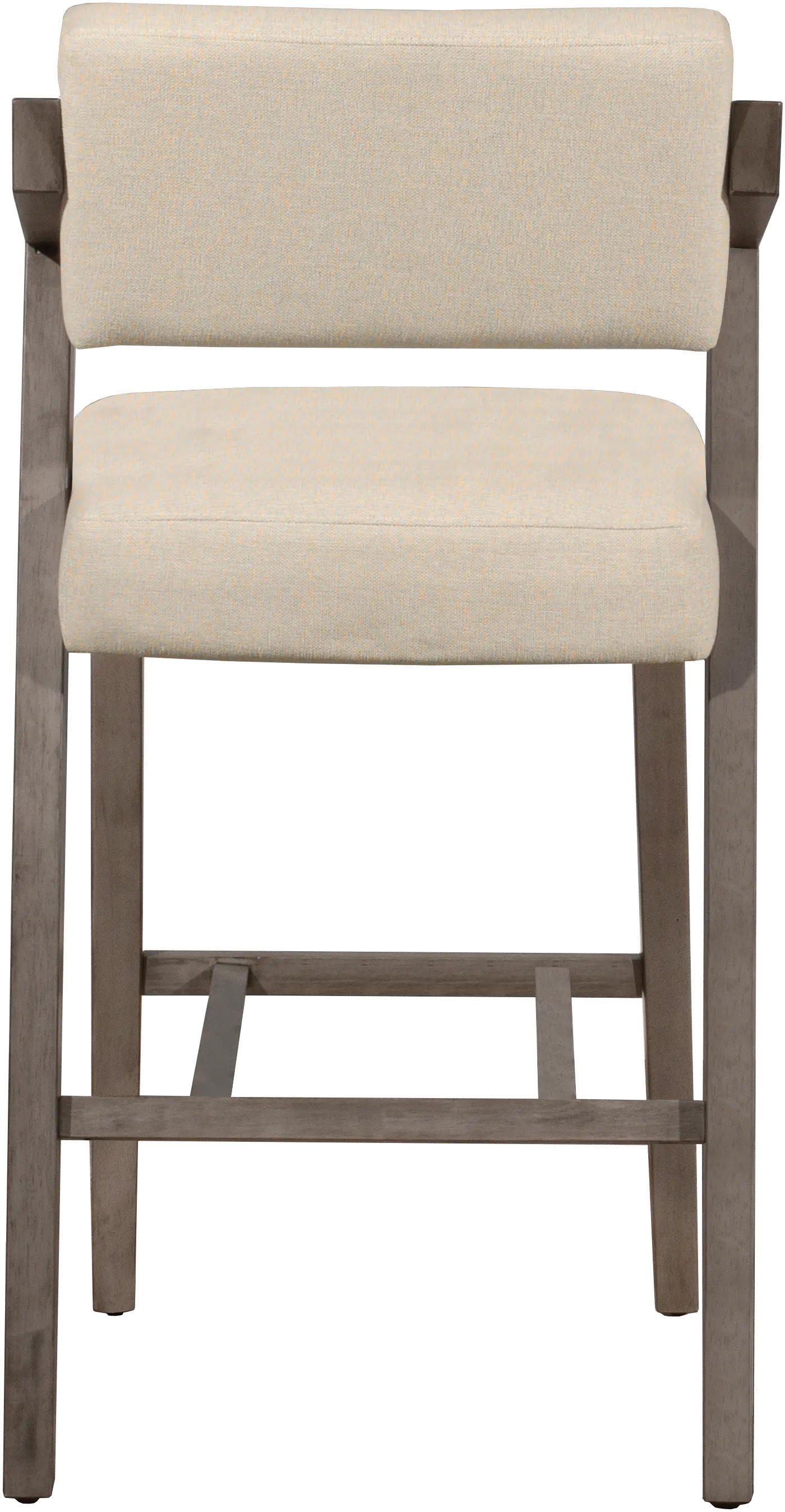 Gray and Ivory Upholstered Bar Stool - Snyder-5
