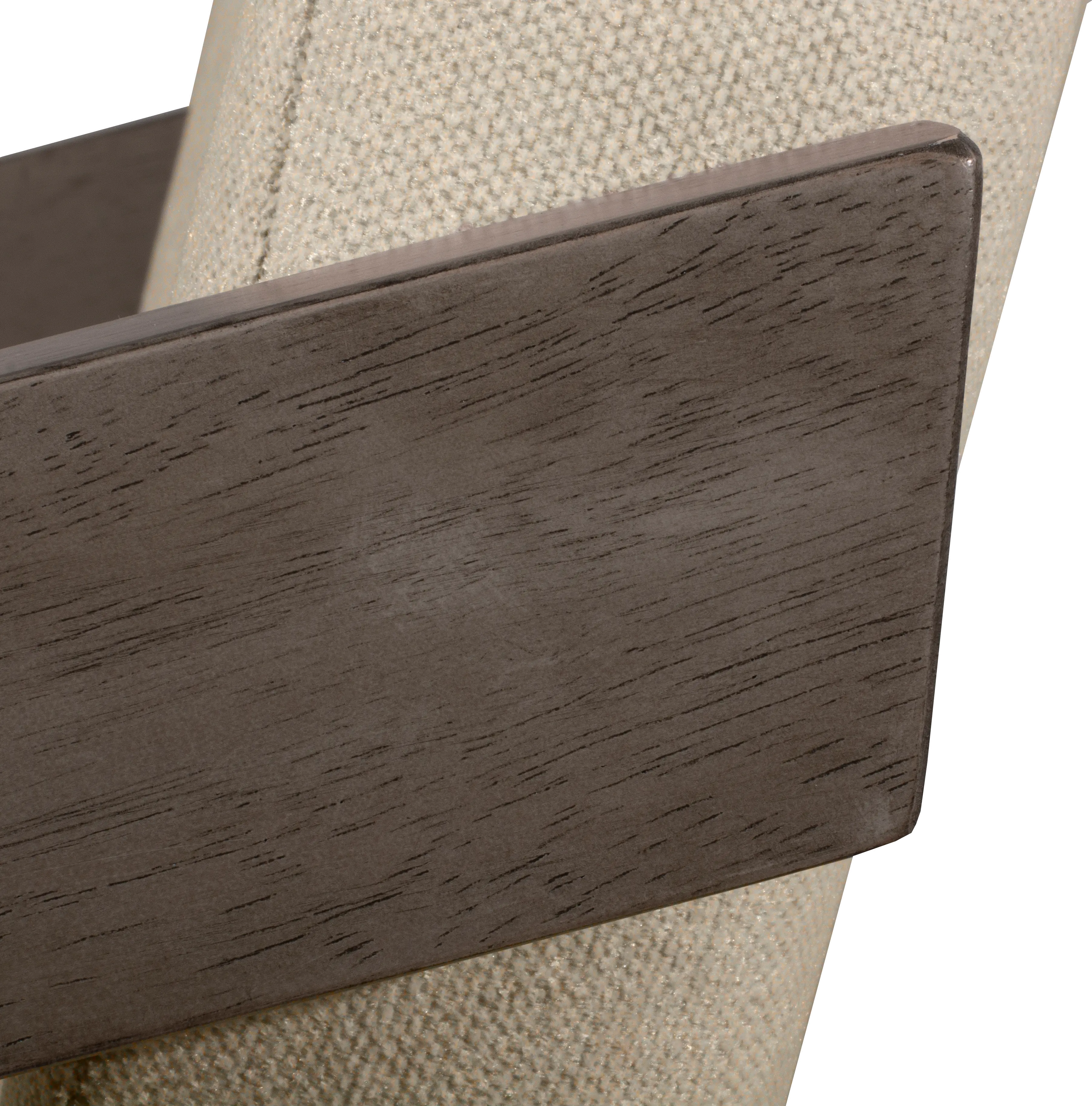 Gray and Ivory Upholstered Bar Stool - Snyder-6