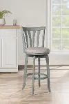 Farmhouse Brushed Blue Swivel Bar Stool - Savana
