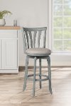 Farmhouse Brushed Blue Swivel Counter Height Stool - Savana