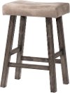 4621-830 Rustic Gray Saddle Bar Stool - Saddle