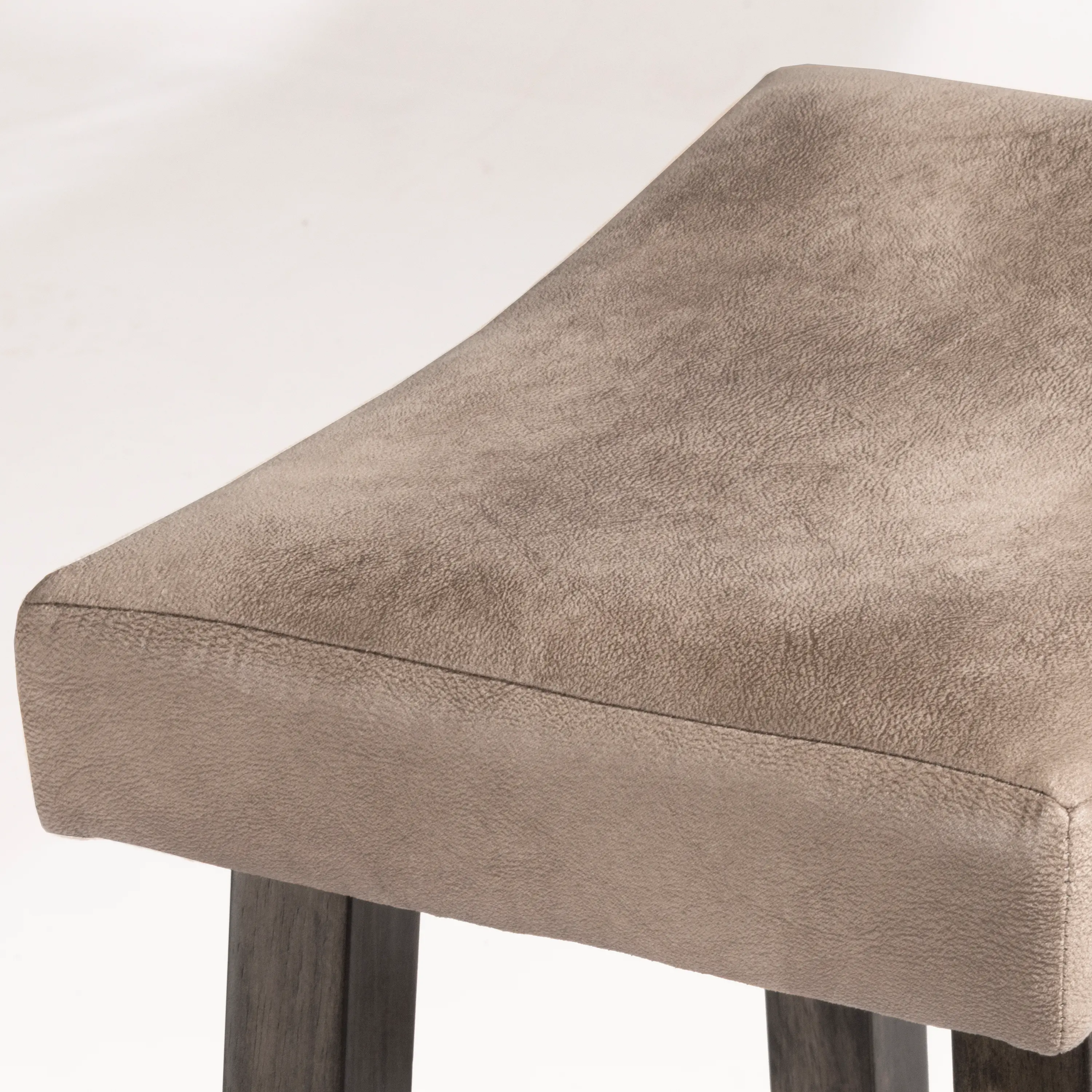 Rustic Gray Saddle Counter Height Stool - Saddle-3