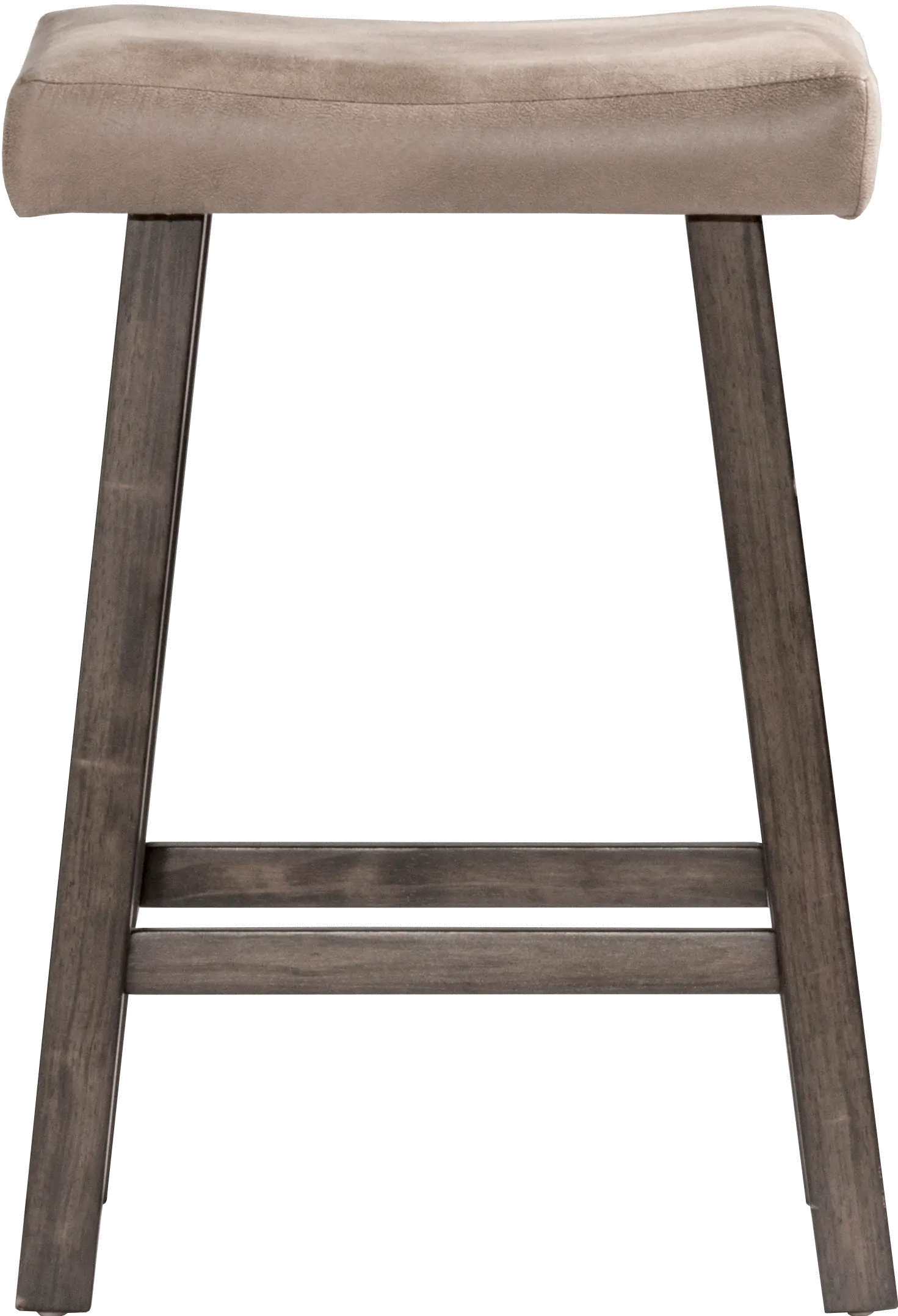 Rustic Gray Saddle Counter Height Stool - Saddle-4