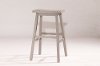 5580-833A Farmhouse Gray Backless Bar Stool - Moreno