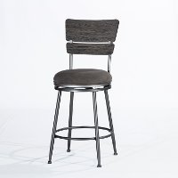 Dark Gray Upholstered Counter Height Stool - Melange-1