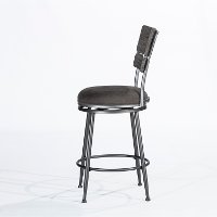 Dark Gray Upholstered Counter Height Stool - Melange-2