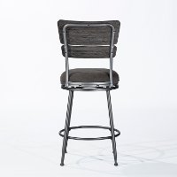 Dark Gray Upholstered Counter Height Stool - Melange-3
