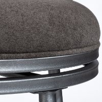 Dark Gray Upholstered Counter Height Stool - Melange-5