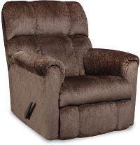 Godiva Brown Casual Rocker Recliner - Commander