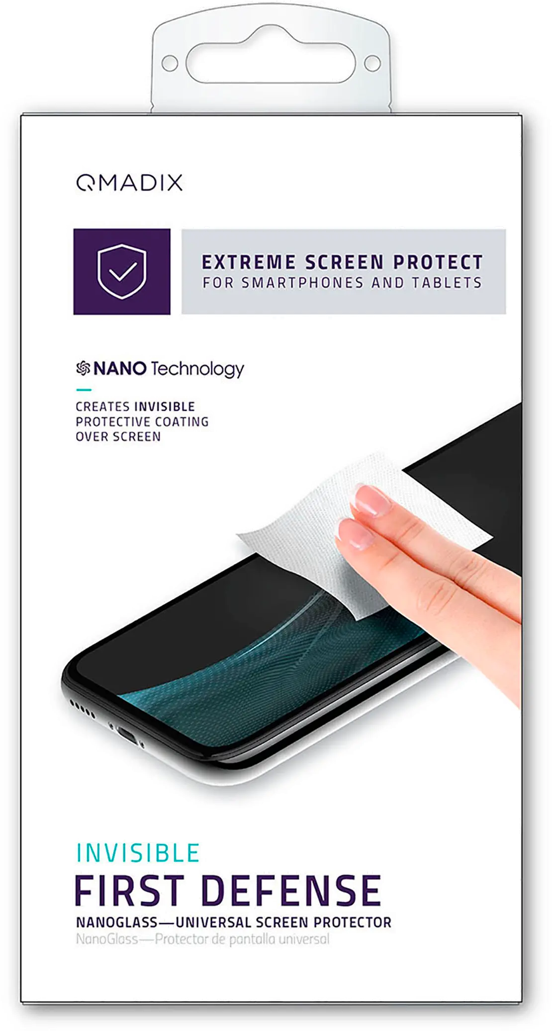 QM-ITALSP Qmadix NanoGlass Universal Screen Protector-1