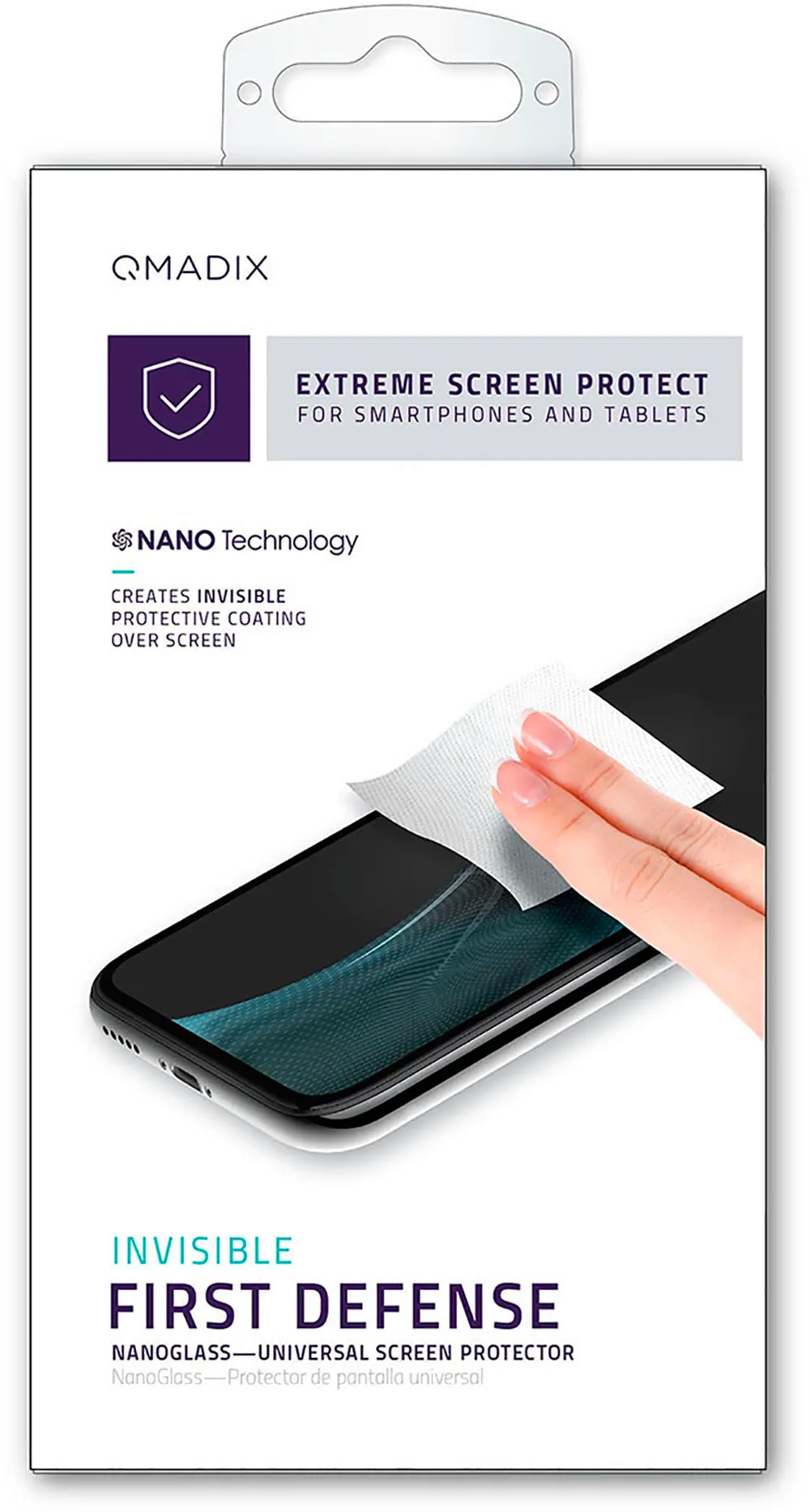 QM-ITALSP,NANO-$0 Qmadix NanoGlass Universal Screen Protector-1