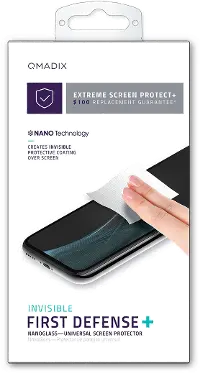 QM-ITALSP-P Qmadix $100 Insurance NanoGlass Universal Screen Protector