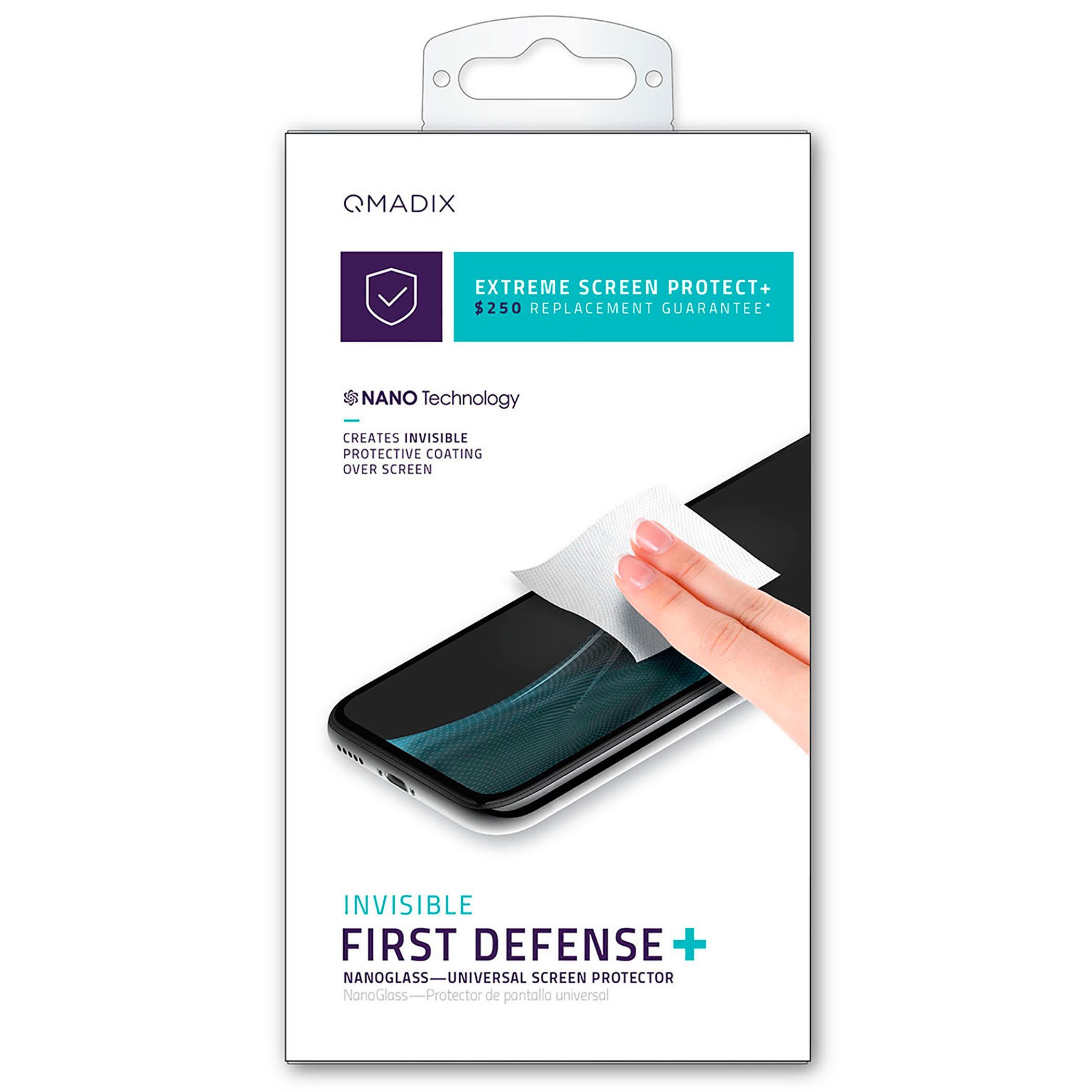 QM-ITALSP-EP250 Qmadix $250 Insurance NanoGlass Universal Screen Protector-1