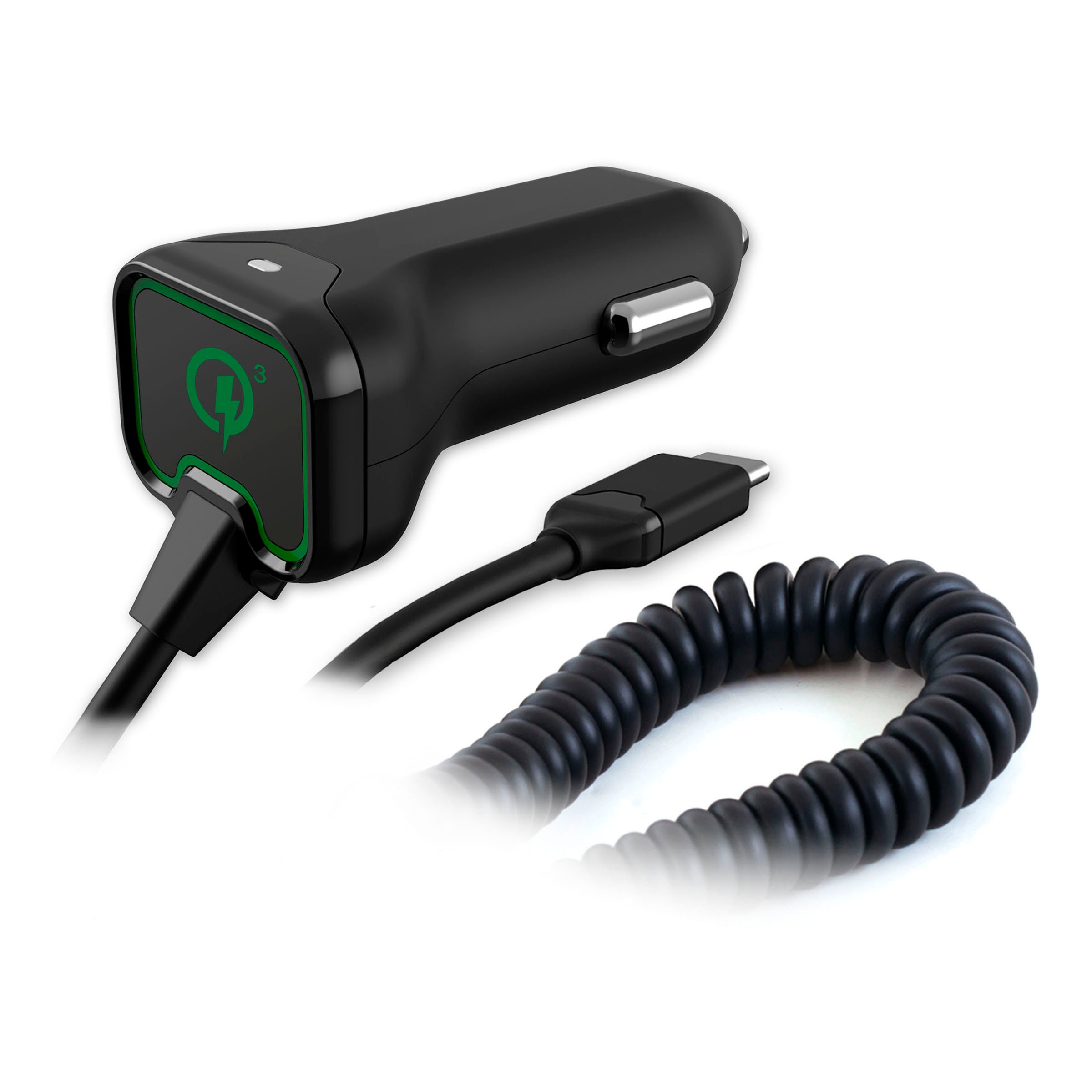 QM-PVUC-Q3 Qmadix USB-C Car Charger with Quick Charge 3.0-1