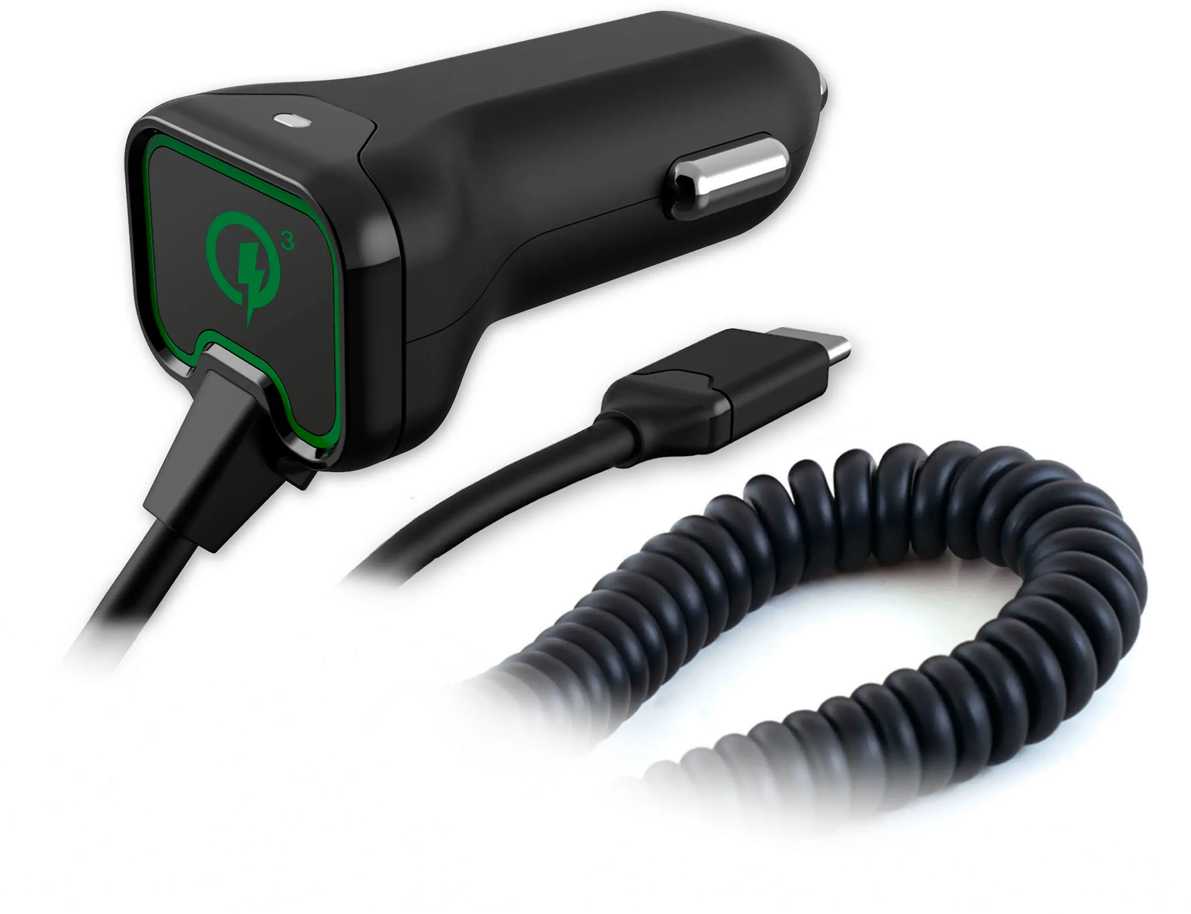 QM-PVUC-Q3 Qmadix USB-C Car Charger with Quick Charge 3.0-1