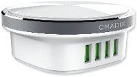 QM-PTH4 Qmadix 4-Port Travel Charging Hub with Built-In Light