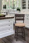 5911-828A Brown Gray Swivel Counter Height Stool - LeClair