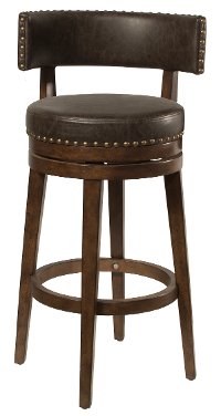 4839-830 Walnut Brown Swivel Bar Stool - Lawton-2