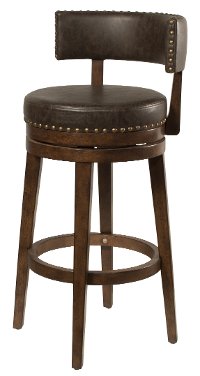4839-830 Walnut Brown Swivel Bar Stool - Lawton-3