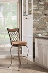 4339-830 Brown Metal Swivel Bar Stool - Lannis