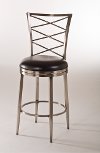 5333-826 Contemporary Pewter Gray Swivel Counter Height Stool - Harlow