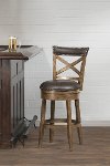 4790-826 Medium Brown Swivel Counter Height Stool - Glen Cove