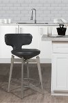 5019-831 Graphite Gray Swivel Bar Stool - Genesis