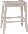 Fiddler White Saddle Bar Stool