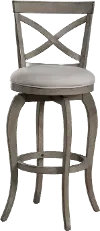 Farmhouse Aged Gray Swivel Bar Stool - Ellendale