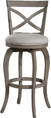 5304-827 Farmhouse Aged Gray Swivel Counter Height Stool - Ellendale