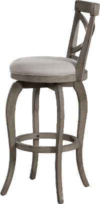 Farmhouse Aged Gray Swivel Counter Height Stool - Ellendale-2