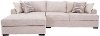 Parchment White 2 Piece Sectional Sofa with LAF Chaise - Dahlia