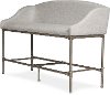 Modern Silver Gray Counter Height Dining Bench - Dillon