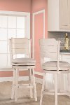 Farmhouse White Swivel Bar Stool - Clarion