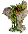 Clearance Multi Color Faux Flower Arrangement in Rooster