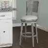 Clarion Gray Swivel Bar Stool