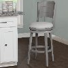 Farmhouse Gray Swivel Bar Stool - Clarion