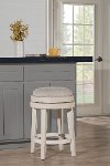4458-826A Weathered White Swivel Counter Height Stool - Carlito