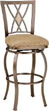 4815-827 Contemporary Brown Diamond Back Swivel Counter Height Stool - Brookside