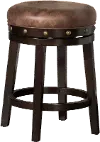 Benard Dark Brown Swivel Counter Height Stool