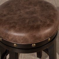 5990-826 Dark Brown Swivel Counter Height Stool - Benard-3