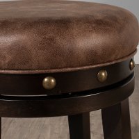 5990-826 Dark Brown Swivel Counter Height Stool - Benard-4